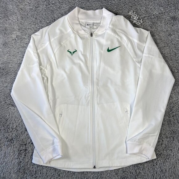 Nike Rafael Nadal Custom Athlete Tennis Jacket Size Medium Men Green DV2883-101